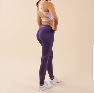 Purple Gymshark Sleek Sculpture Leggings Sheer